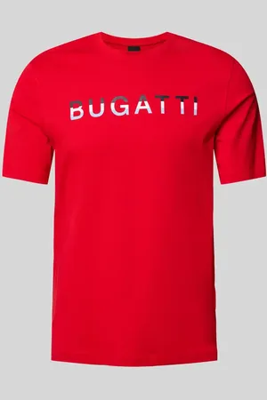 Bugatti T-Shirt mit Label-Print in , Größe L