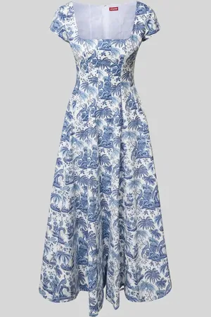Staud Midikleid mit Karree-Ausschnitt Modell 