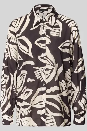 Opus Regular Fit Bluse mit durchgehender Knopfleiste Modell 
