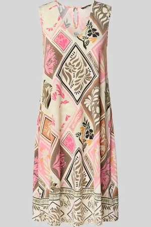 Comma, Knielanges Kleid mit V-Ausschnitt in , Größe 44