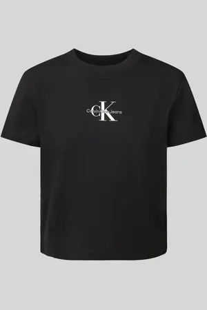 Calvin Klein T-Shirt mit Label-Stitching und Rundhalsausschnitt in , Größe L
