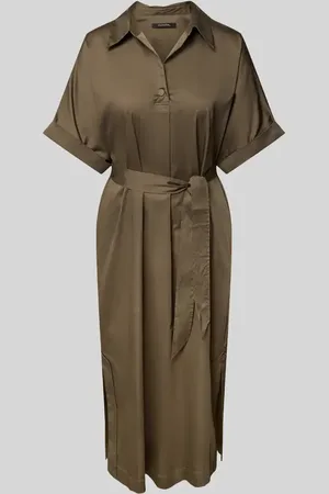 Comma, Midikleid mit Bindegürtel in , Größe 34