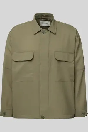 WoodWood Hemdjacke mit Brusttaschen in , Größe L
