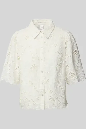 Y.A.S Regular Fit Bluse mit Lochstickerei Modell 