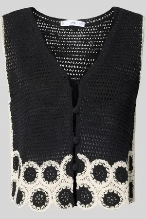MANGO Strickweste mit Stitching-Details Modell 