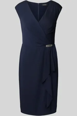Ralph Lauren Knielanges Cocktailkleid mit Applikation Modell 