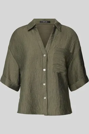 Opus Regular Fit Bluse mit Strukturmuster Modell 