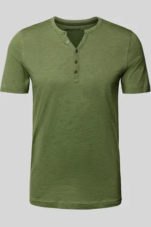 McNeal T-Shirt mit kurzer Knopfleiste in , Größe L