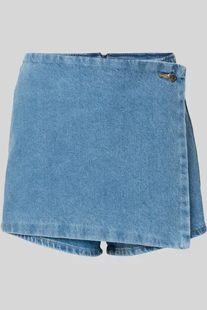 MANGO Jeansshorts in Wickel-Optik in , Größe L