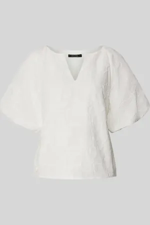 Comma, Relaxed Fit Blusenshirt mit Allover-Stickerei in , Größe 36