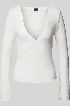 Gina Tricot Longsleeve mit Ausbrenner-Effekt in , Größe L