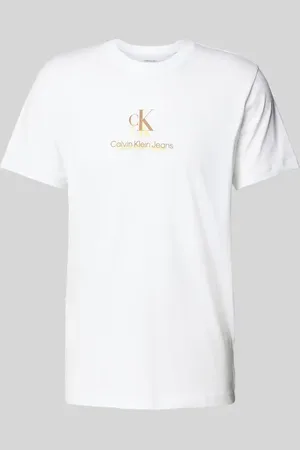 Calvin Klein T-Shirt mit Label-Print in , Größe L