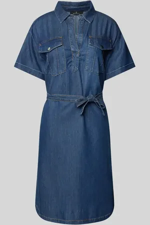 monari Knielanges Jeanskleid mit Brusttaschen in , Größe 34