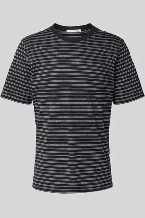 JACK & JONES T-Shirt mit geripptem Rundhalsausschnitt in , Größe L