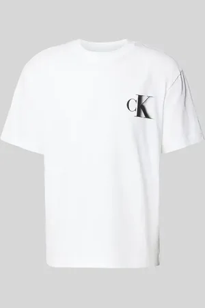 Calvin Klein T-Shirt mit Label-Print und Rundhalsausschnitt in , Größe L