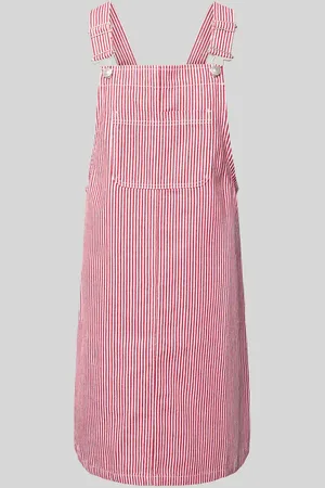 Pieces® Regular Fit Latzkleid aus Baumwoll-Mix Modell 