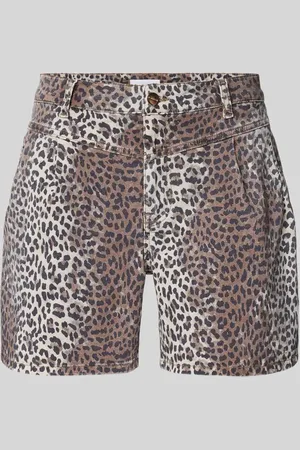 Rich & Royal Relaxed Fit Jeansshorts mit Bundfalten in , Größe 26