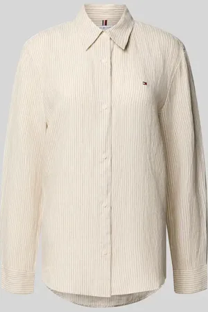 Tommy Hilfiger Regular Fit Hemdbluse aus reinem Leinen in , Größe 34
