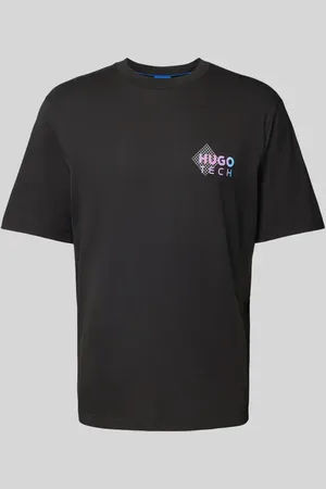 Hugo Blue T-Shirt mit Label-Print Modell 