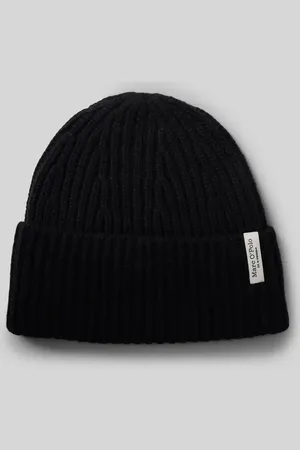 Marc O’ Polo Beanie aus hochwertigem Schurwoll-Kaschmir-Mix mit geripptem Umschlag in , Größe 1
