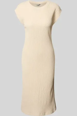 TOM TAILOR Knielanges Kleid in Crinkle-Optik in , Größe 34