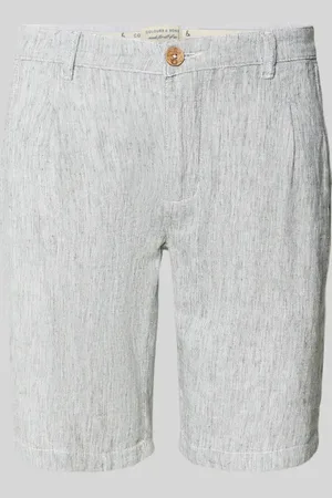 Colours & Sons Regular Fit Leinenshorts mit Gesäßtaschen in , Größe L