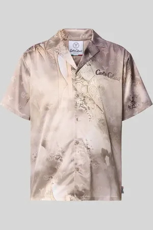 Carlo Colucci Oversized Freizeithemd mit Reverskragen in , Größe L