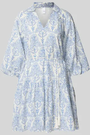 Y.A.S Knielanges Kleid mit V-Ausschnitt Modell 