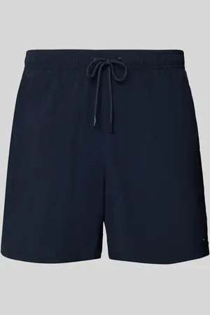 Tommy Hilfiger Regular Fit Badeshorts mit Logo-Stitching in , Größe L