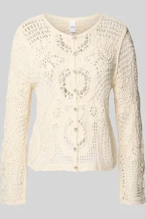 Y.A.S Strickjacke mit Lochstickerei Modell 