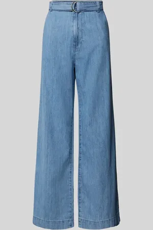 MANGO Wide Leg Jeans mit Gürtel Modell 