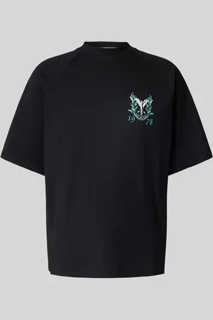 Carlo Colucci Oversized T-Shirt mit Label-Print in , Größe L