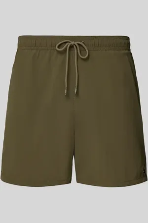 Tommy Hilfiger Regular Fit Badeshorts mit Logo-Stitching in , Größe L