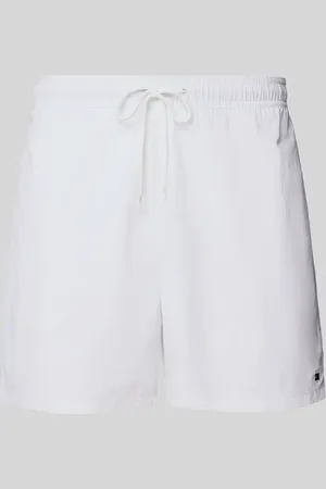 Tommy Hilfiger Regular Fit Badeshorts mit Logo-Stitching in , Größe L