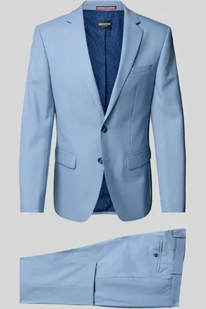 Daniel Hechter Slim Fit Anzug aus Schurwoll-Mix mit Reverskragen in , Größe 25