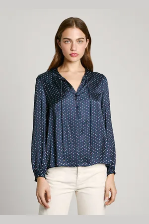 Pepe Jeans Bluse satin punktmuster