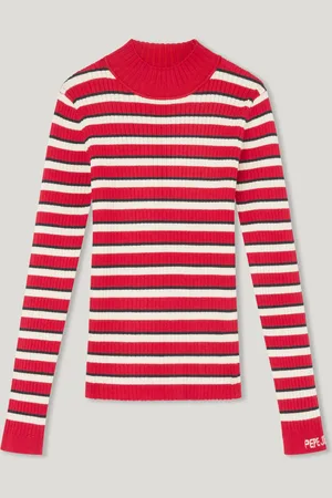 Pepe Jeans Pullover gerippt perkins-kragen