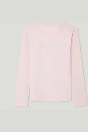 Pepe Jeans T-shirt langarm logo glitzer