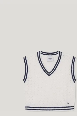 Pepe Jeans Weste durchbrochen v-ausschnitt