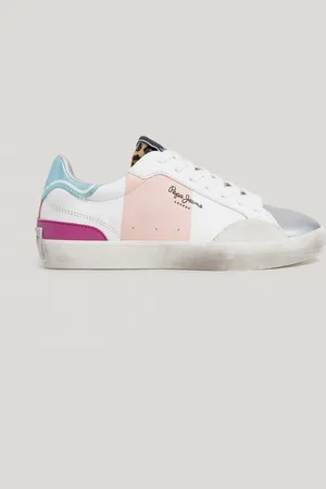 Pepe Jeans Sneakers lederoptik metallic