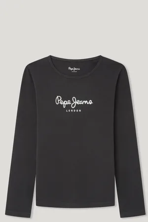 Pepe Jeans T-shirt langarm logo glitzer