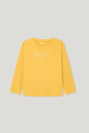 Pepe Jeans T-shirt langarm logo strass