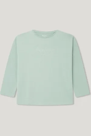 Pepe Jeans T-shirt langarm logo strass