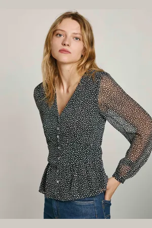 Pepe Jeans Bluse chiffon blumenmuster