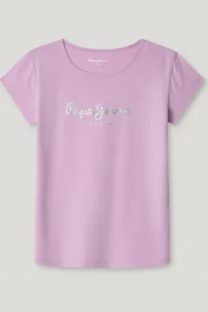 Pepe Jeans T-shirt logodruck slim fit