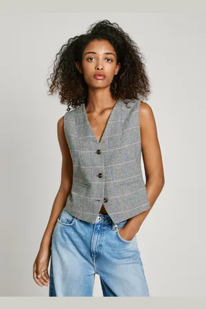 Pepe Jeans Weste hahnentrittmuster