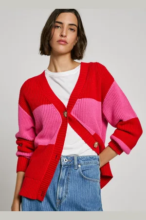 Pepe Jeans Cardigan gestreift v-ausschnitt