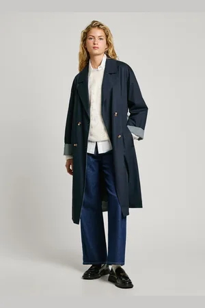 Pepe Jeans Trenchcoat wendbar zweireihiger knopfverschluss