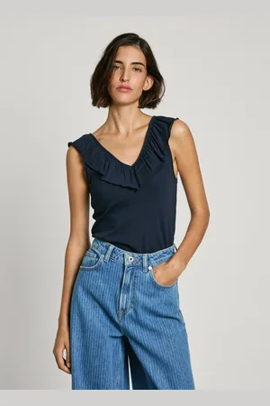 Pepe Jeans Oberteil gerippt v-ausschnitt