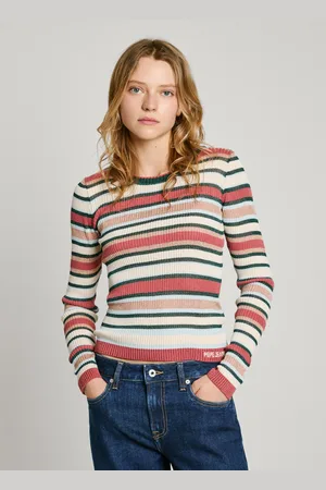 Pepe Jeans Pullover gerippt gestreift